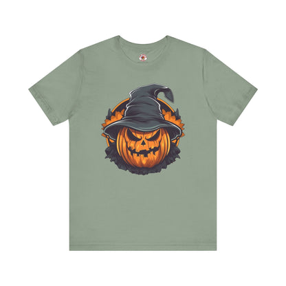 Scary Witch Pumpkin Halloween T-Shirt The Devil's Pickle