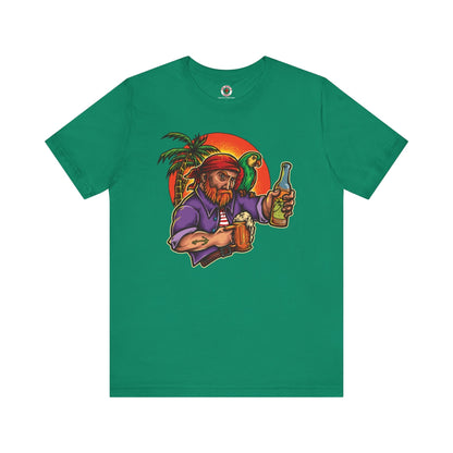 Sunset Pirate Beer T-Shirt The Devil's Pickle