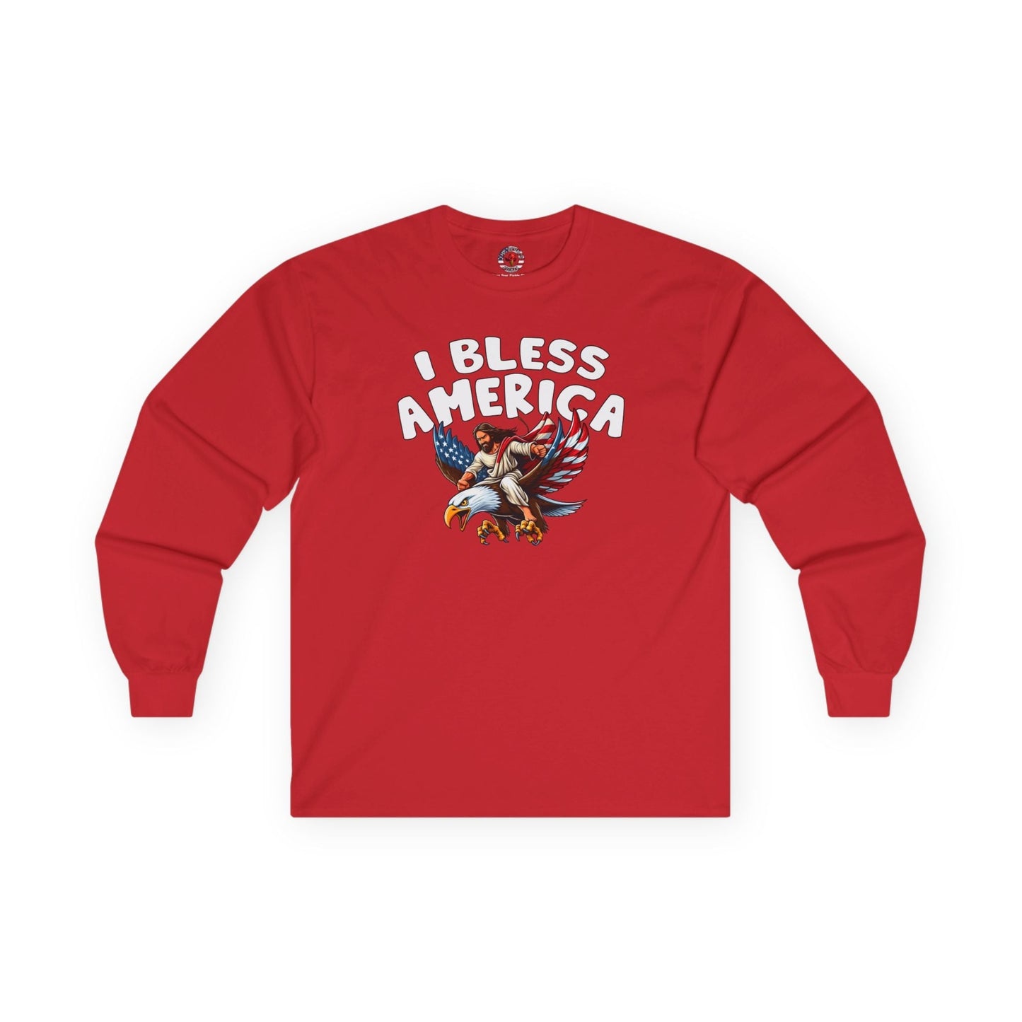 I Bless America Long Sleeve Tee The Devil's Pickle