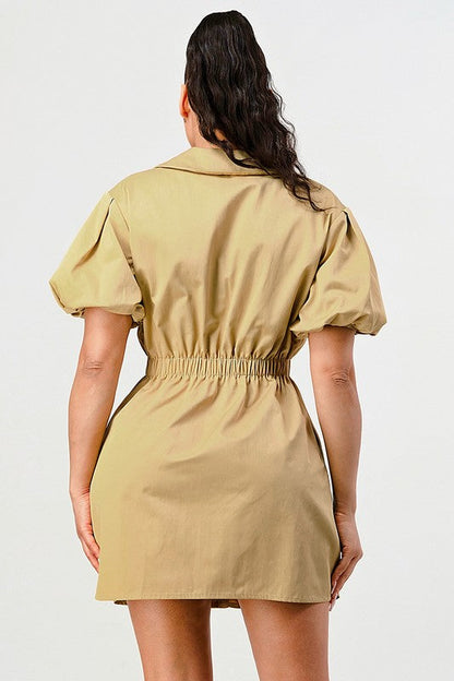 Casual but trendy safari mini dress See size chart under “more details” The Fashion Celestial