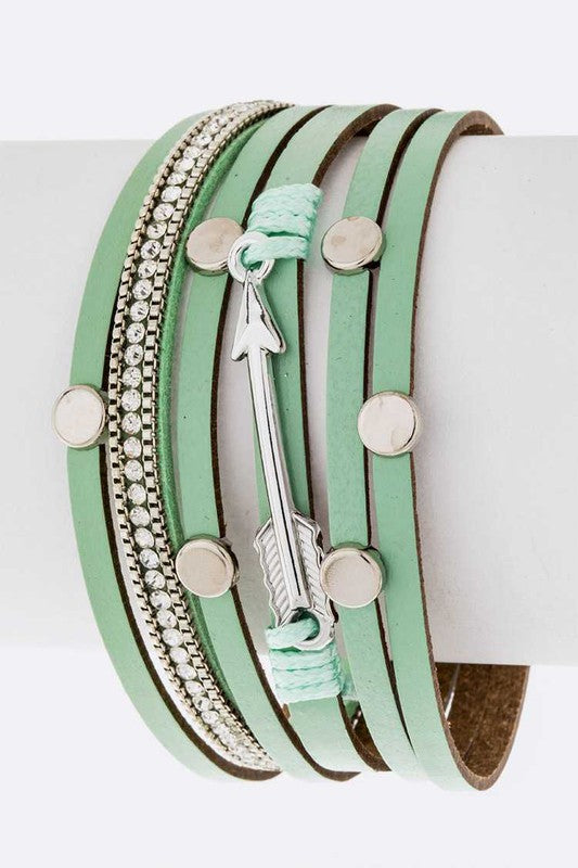 Arrow Charm Magnetic Slit Cuff Shop Style & More | Fresh Looks, Everyday Deals & Free Shipping