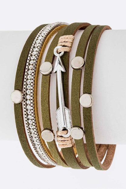 Arrow Charm Magnetic Slit Cuff Shop Style & More | Fresh Looks, Everyday Deals & Free Shipping