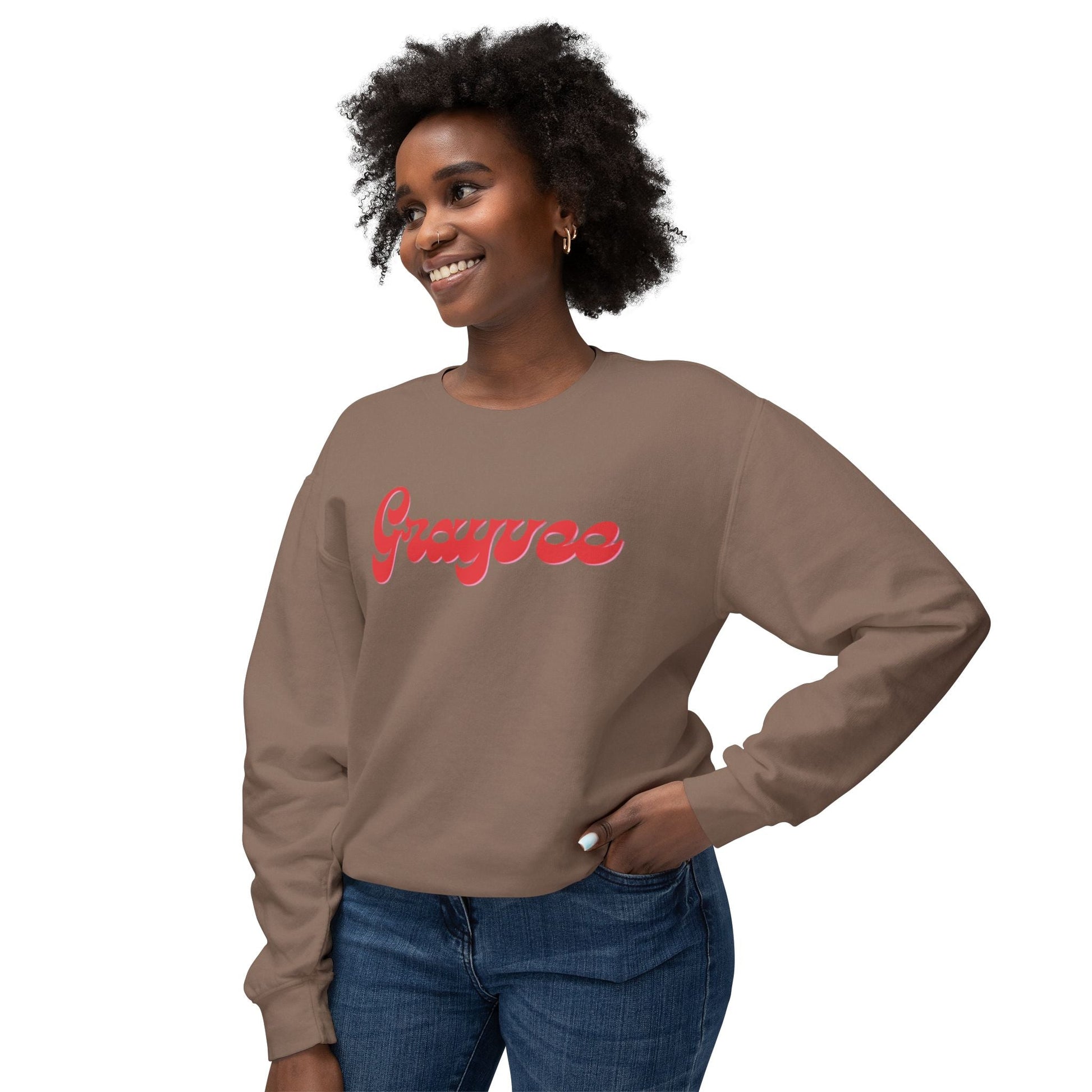 Unisex Lightweight Crewneck Sweatshirt "Grayvee" Grayceful LLC