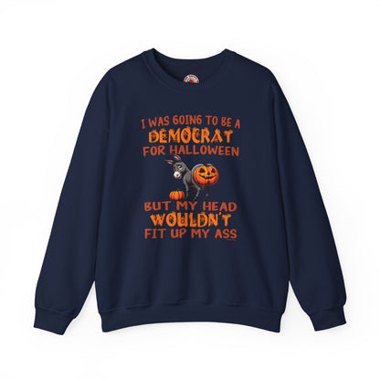 Democrat for Halloween Crewneck Sweatshirt The Devil's Pickle
