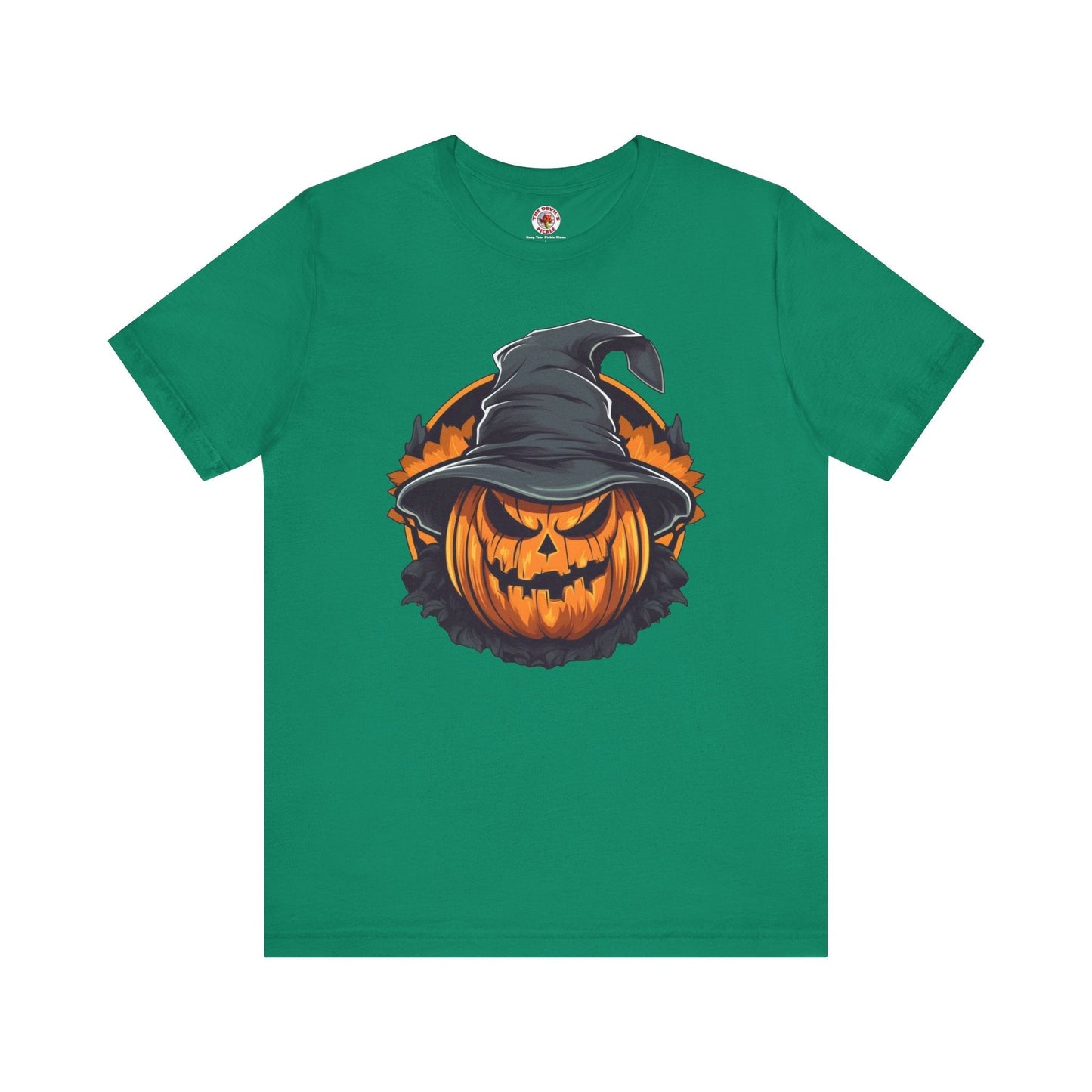 Scary Witch Pumpkin Halloween T-Shirt The Devil's Pickle