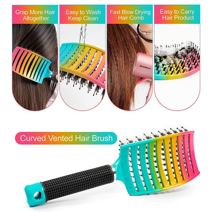 A Magical Scalp Massaging Hairbrush Designed for Women - a Professional Tool for Detangling Wet Curly Hair - Perfect for Hairstyling - Ideal Gifts for Weddings Or Mother'S Day for Friends And Family NovaCart