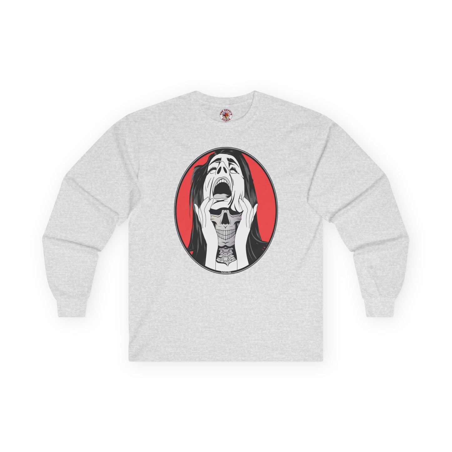 Skull Woman Long Sleeve Tee The Devil's Pickle