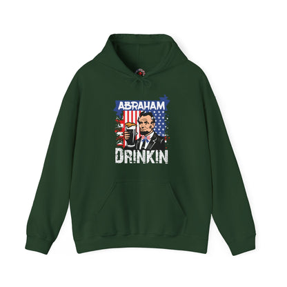Abraham Drinking Hooded Sweatshirt The Devil's Pickle