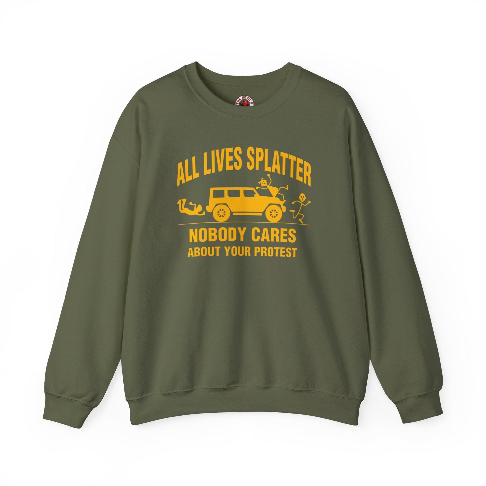 All Lives Splatter Crewneck Sweatshirt The Devil's Pickle