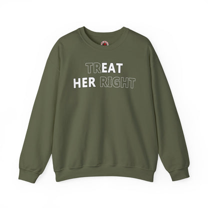 Treat Her Right Crewneck Sweatshirt The Devil's Pickle