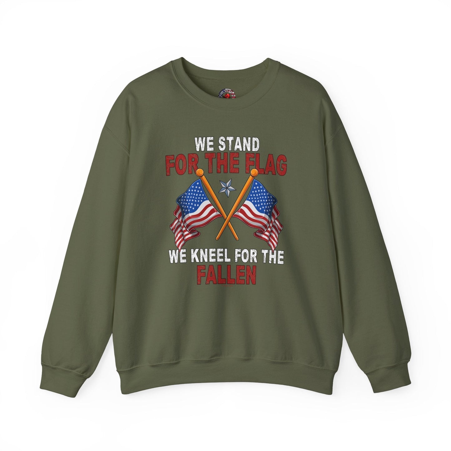 We Stand For The Flag Crewneck Sweatshirt The Devil's Pickle