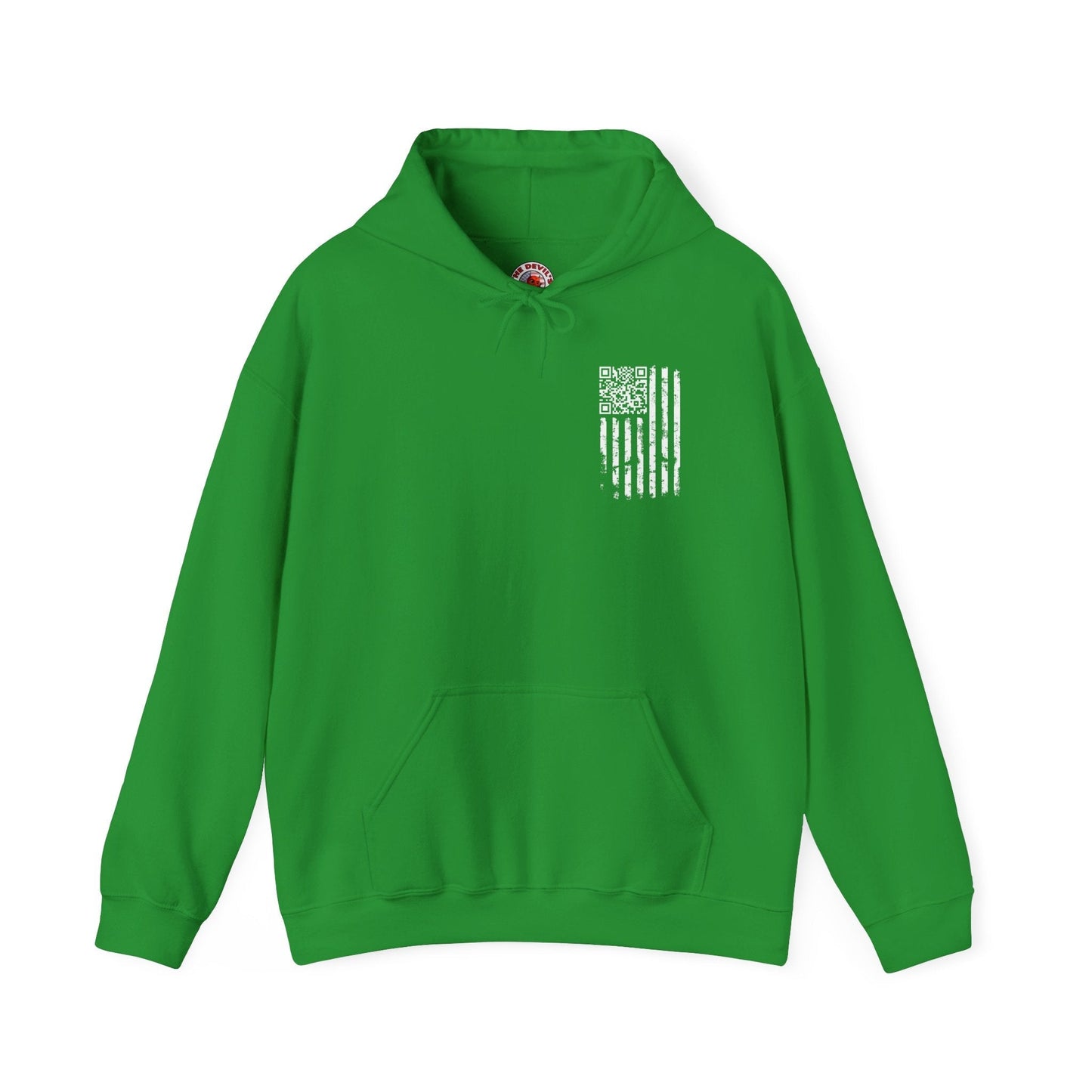 American Flag QR Code Hooded Sweatshirt The Devil's Pickle