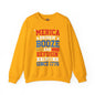 Merica Drinkin Booze And Refusin To Lose Crewneck Sweatshirt The Devil's Pickle