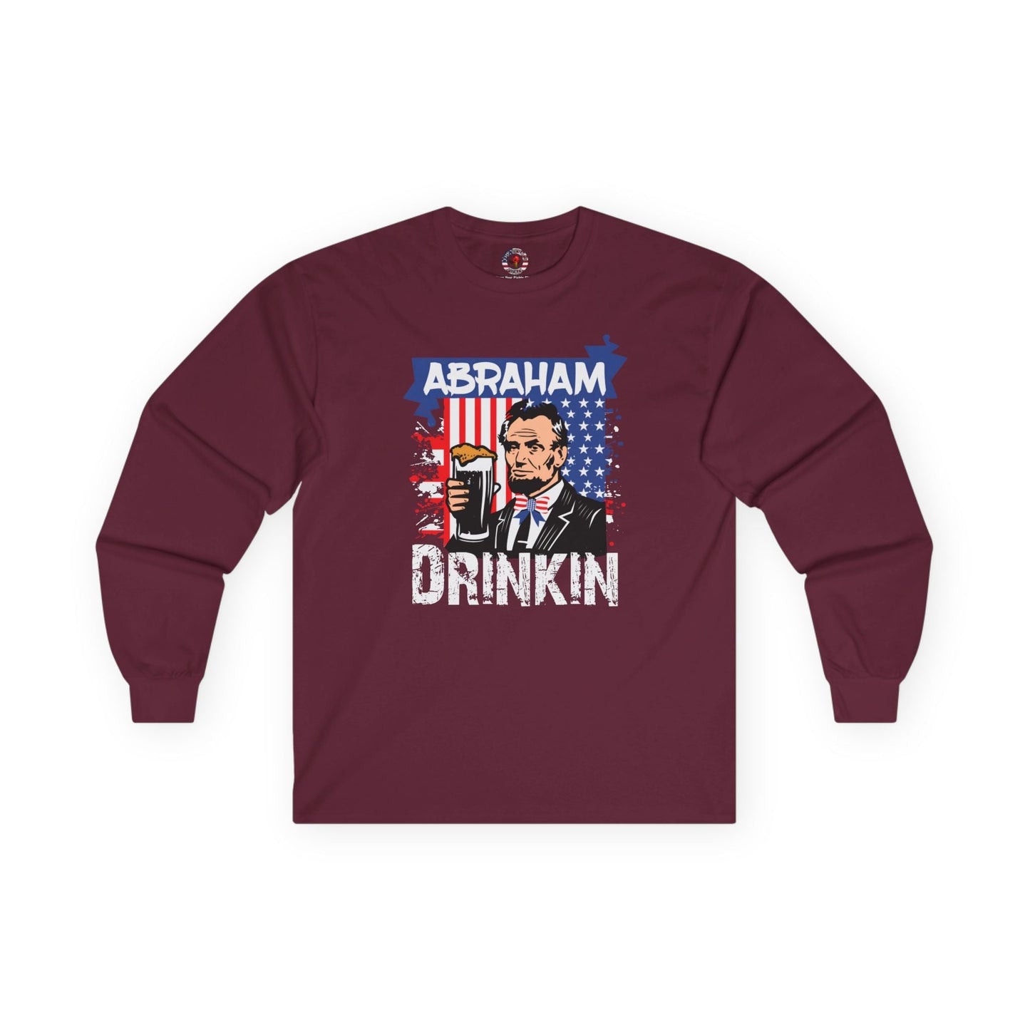 Abraham Drinking Long Sleeve Tee The Devil's Pickle