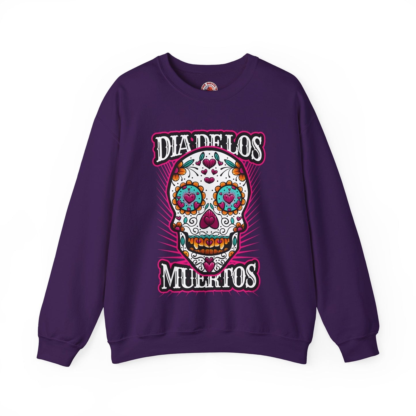 Dia De Los Muertos Skull Crewneck Sweatshirt The Devil's Pickle
