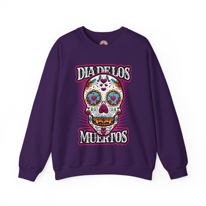 Dia De Los Muertos Skull Crewneck Sweatshirt The Devil's Pickle
