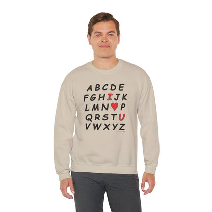 ABC I Love You Crewneck Sweatshirt The Devil's Pickle