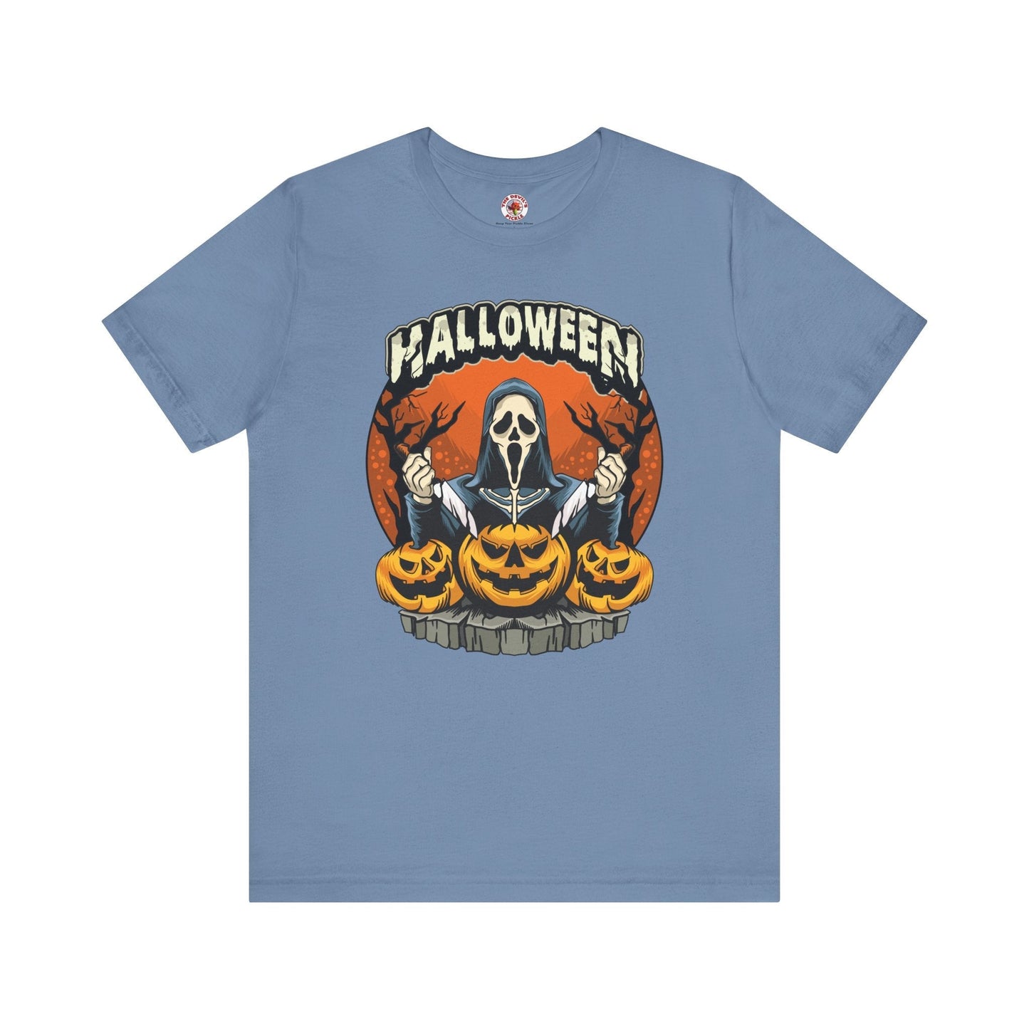 Screamer Killer Ghost Halloween T-Shirt The Devil's Pickle