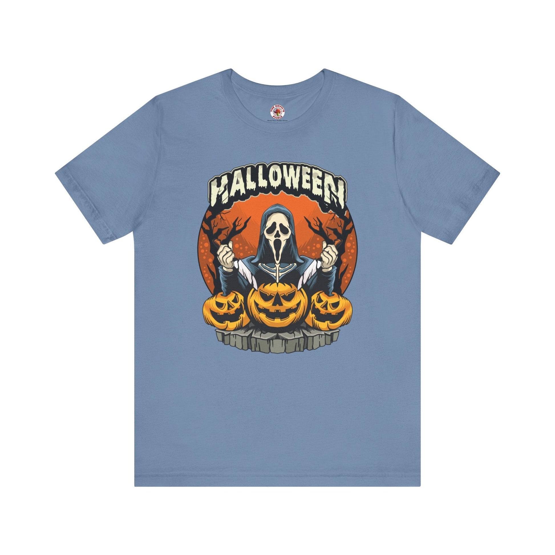 Screamer Killer Ghost Halloween T-Shirt The Devil's Pickle