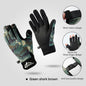 Outdoor Luya fishing gloves male dew three-finger non-slip plus velvet warm windproof riding cold-proof fishing gloves.