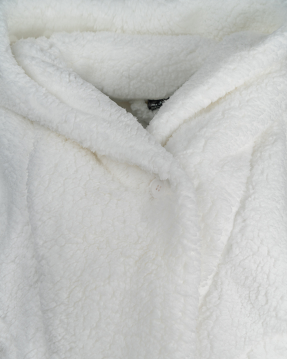 The Warrior Effect™ by Jill Martin Chenille Logo Cropped Sherpa Lounger Jacket Jill Martin