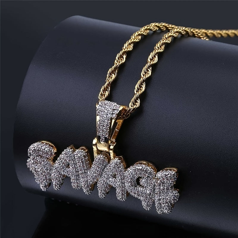 Men's Punk Classic Luxury with Synthetic Cubic Zirconiaia Pendant Hip Hop Gothic Cool Men's Necklace Fashion Jewelry Accessories Gift Jewelry NovaCart