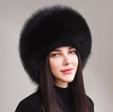 🧢 Women’s Winter Genuine Leather Ethnic Style Ear Protection Hat FitiqueFit