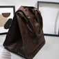 Large Capacity Retro PU Tote Bag For Women - Spacious & Stylish Handbag With Handy Front Pocket For Work, Travel & Everyday Chic NovaCart