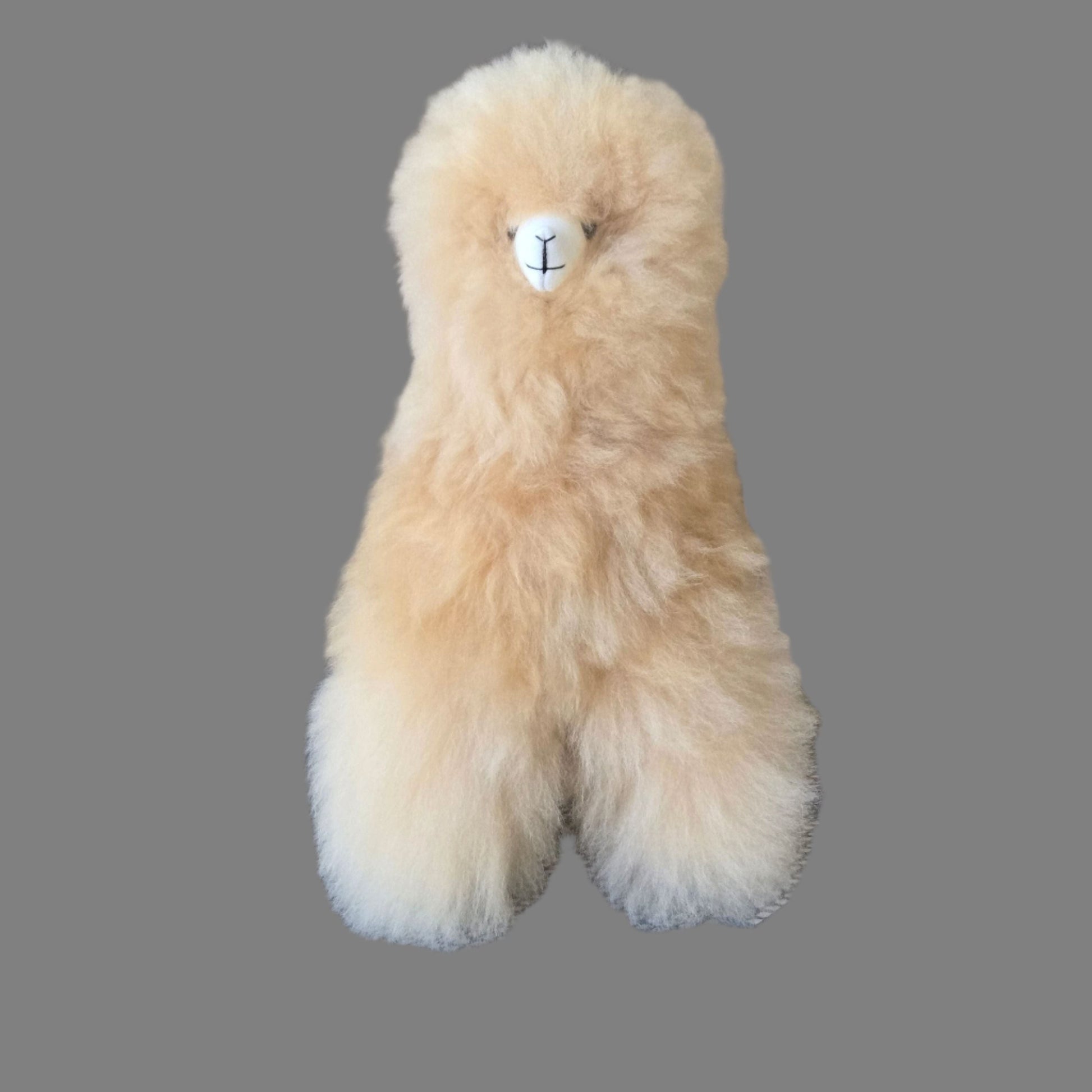 17" Standing Fur Alpaca Toy Purely Alpaca