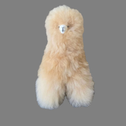 17" Standing Fur Alpaca Toy Purely Alpaca