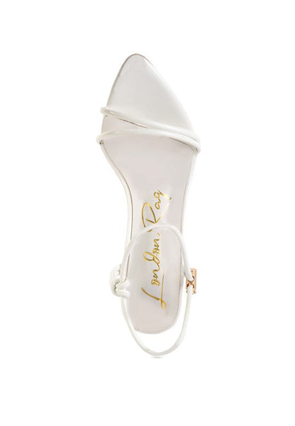 HIGH PORCH DRAWSTRING BAND HIGH HEELED SANDAL See size chart under “more details” The Fashion Celestial