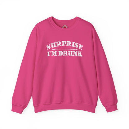 Surprise I'm Drunk Crewneck Sweatshirt The Devil's Pickle