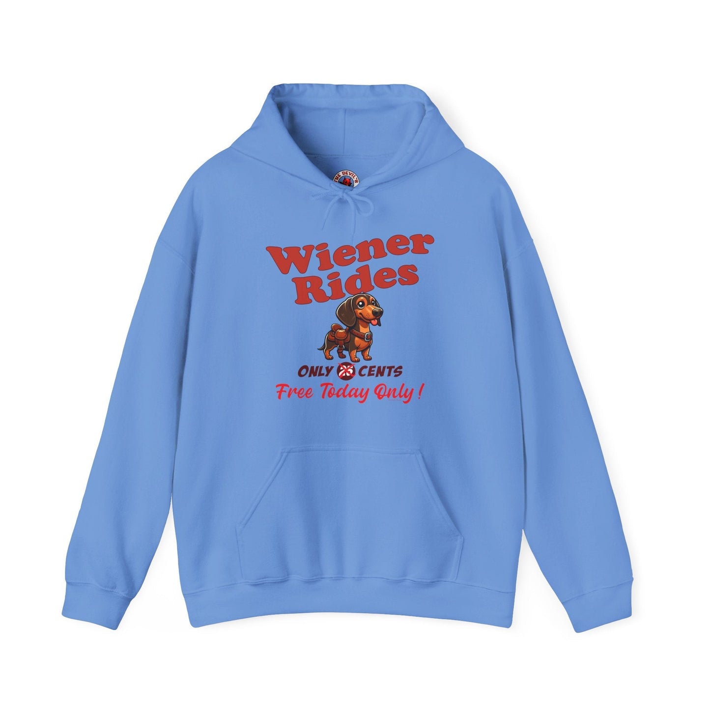Free Wiener Rides Hooded Sweatshirt The Devil's Pickle