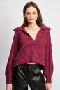 LONG SLEEVE COLLARED SWEATER Shop Style & More | Fresh Looks, Everyday Deals & Free Shipping