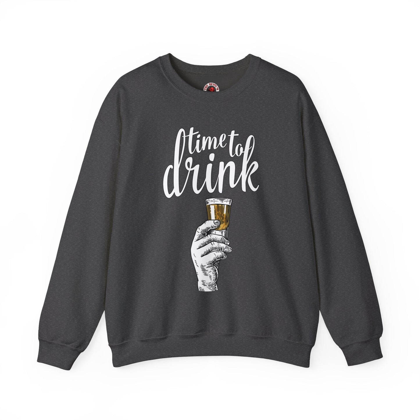 Time To Drink Crewneck Sweatshirt The Devil's Pickle