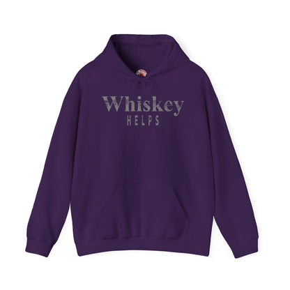 Whiskey Helps Hooded Sweatshirt The Devil's Pickle