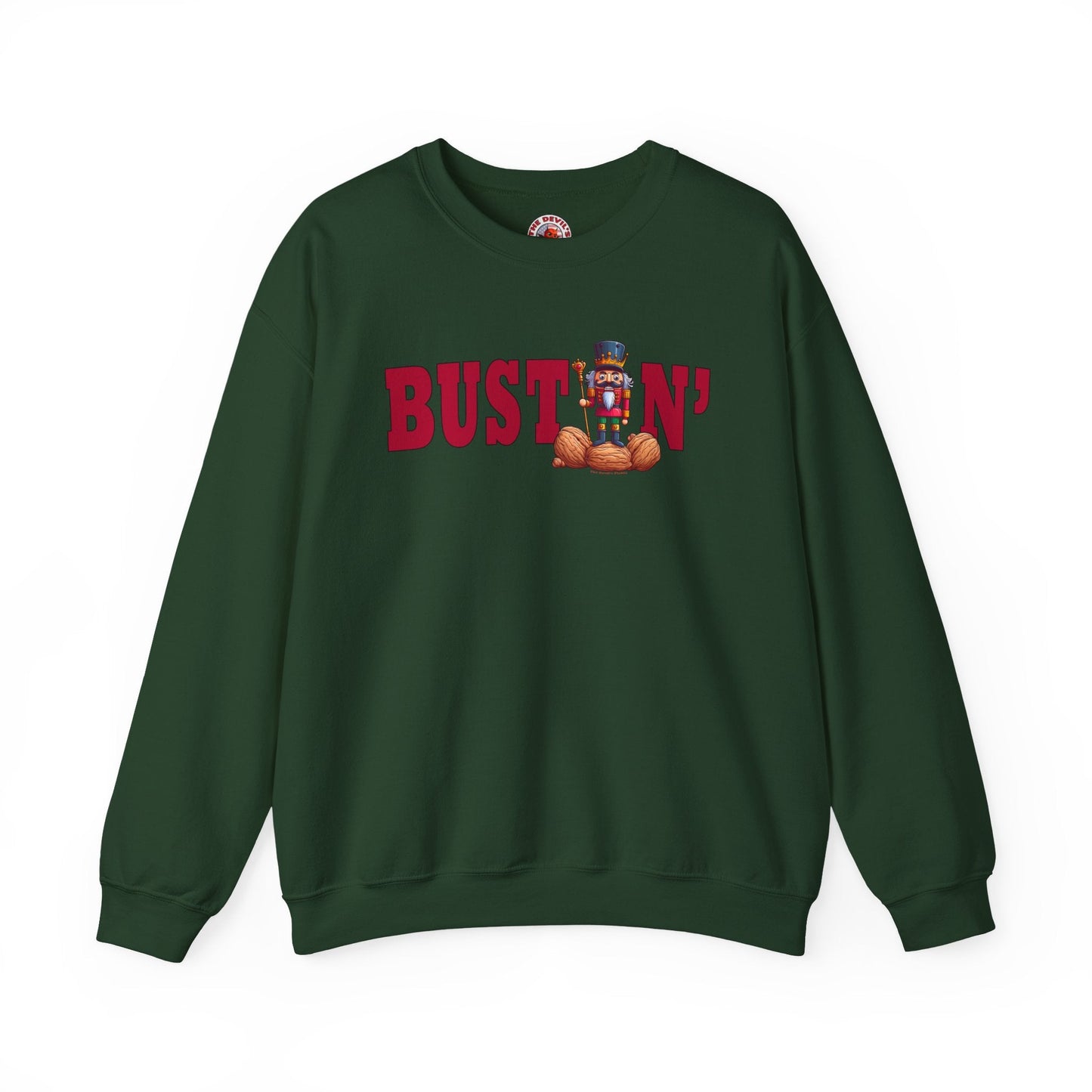 Bustin' Nuts Crewneck Sweatshirt The Devil's Pickle