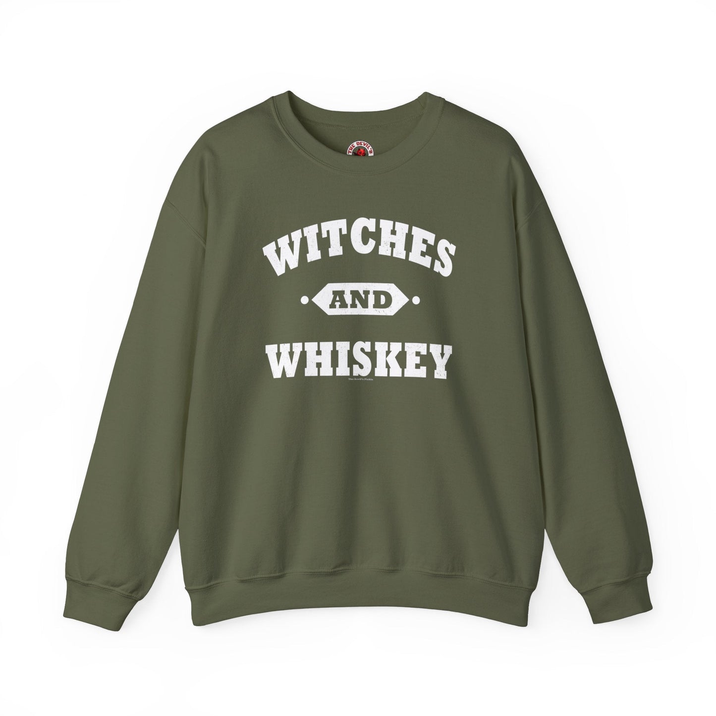 Witches and Whiskey Crewneck Sweatshirt The Devil's Pickle