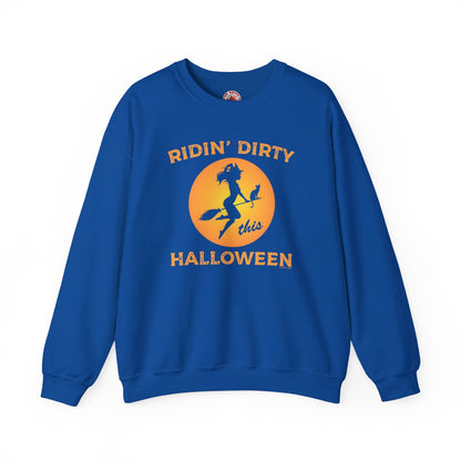 Ridin' Dirty This Halloween Crewneck Sweatshirt The Devil's Pickle
