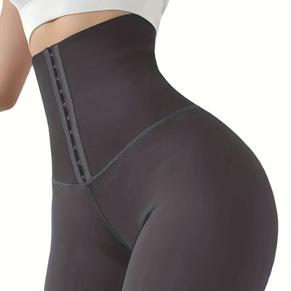 Women'S High-Waist Double-Breasted Tummy Control Leggings - Thickened, Stretchy, Button Closure, Olive Green, Long Length, All-Season Skinny Jeans for Butt Lifting & Belly Smoothing, High Waisted Leggings, Butt Lifting Appare NovaCart