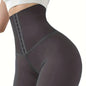 Women'S High-Waist Double-Breasted Tummy Control Leggings - Thickened, Stretchy, Button Closure, Olive Green, Long Length, All-Season Skinny Jeans for Butt Lifting & Belly Smoothing, High Waisted Leggings, Butt Lifting Appare NovaCart
