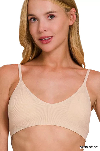 Zenana Seamless Classic Bra with Removable Bra Pads New Era Fashion LLc