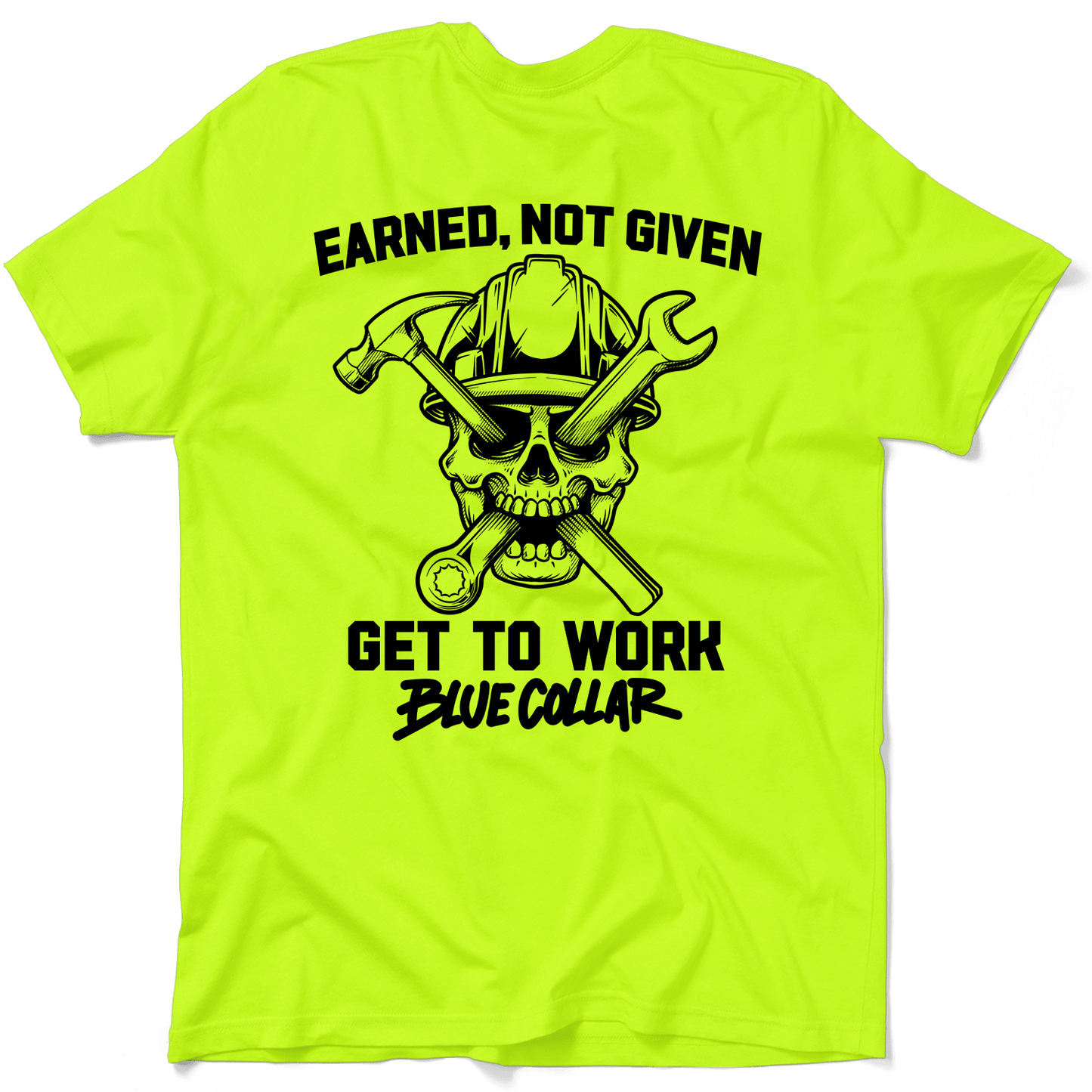Earned Not Given - Safety Yellow T-Shirt Armed American Supply