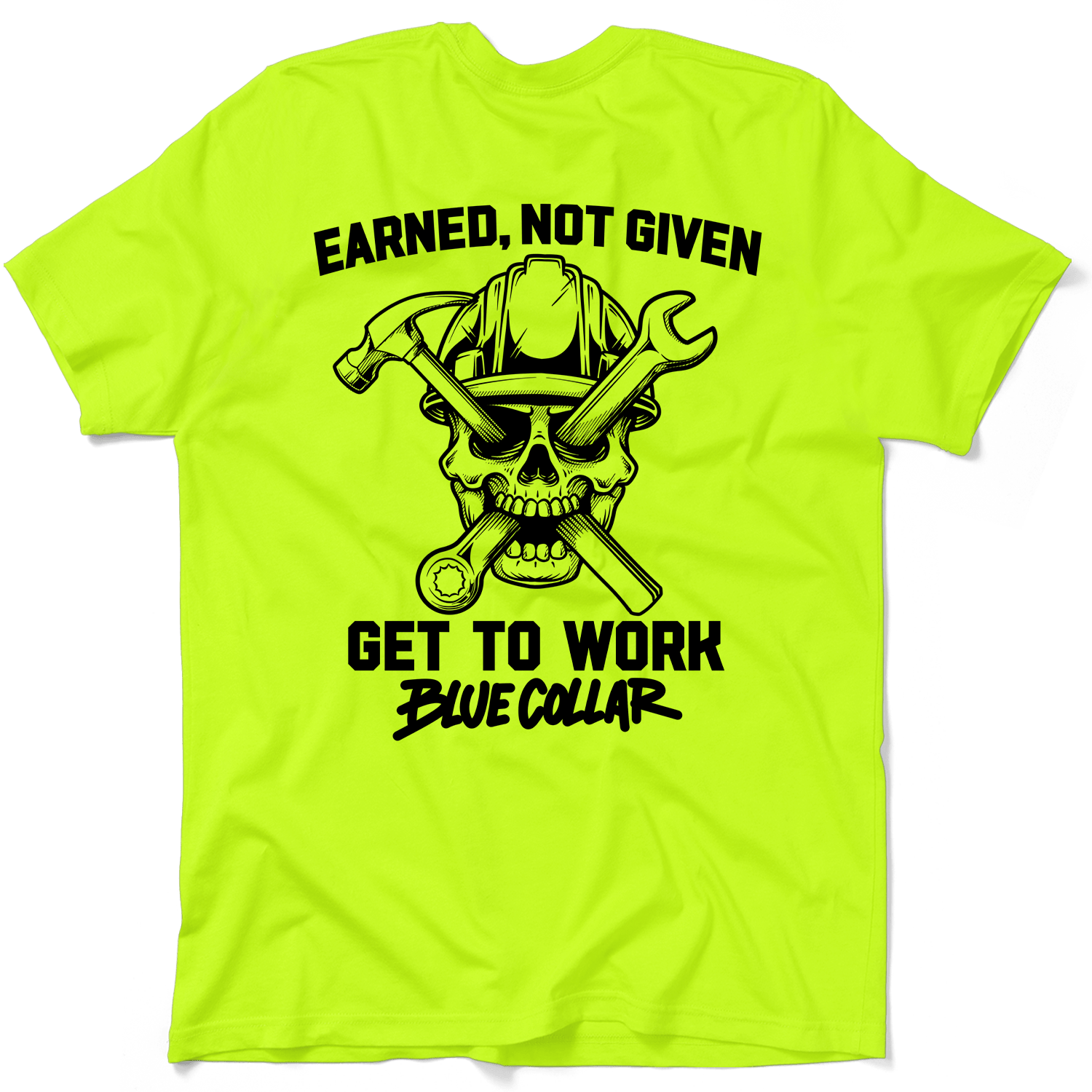 Earned Not Given - Safety Yellow T-Shirt Armed American Supply