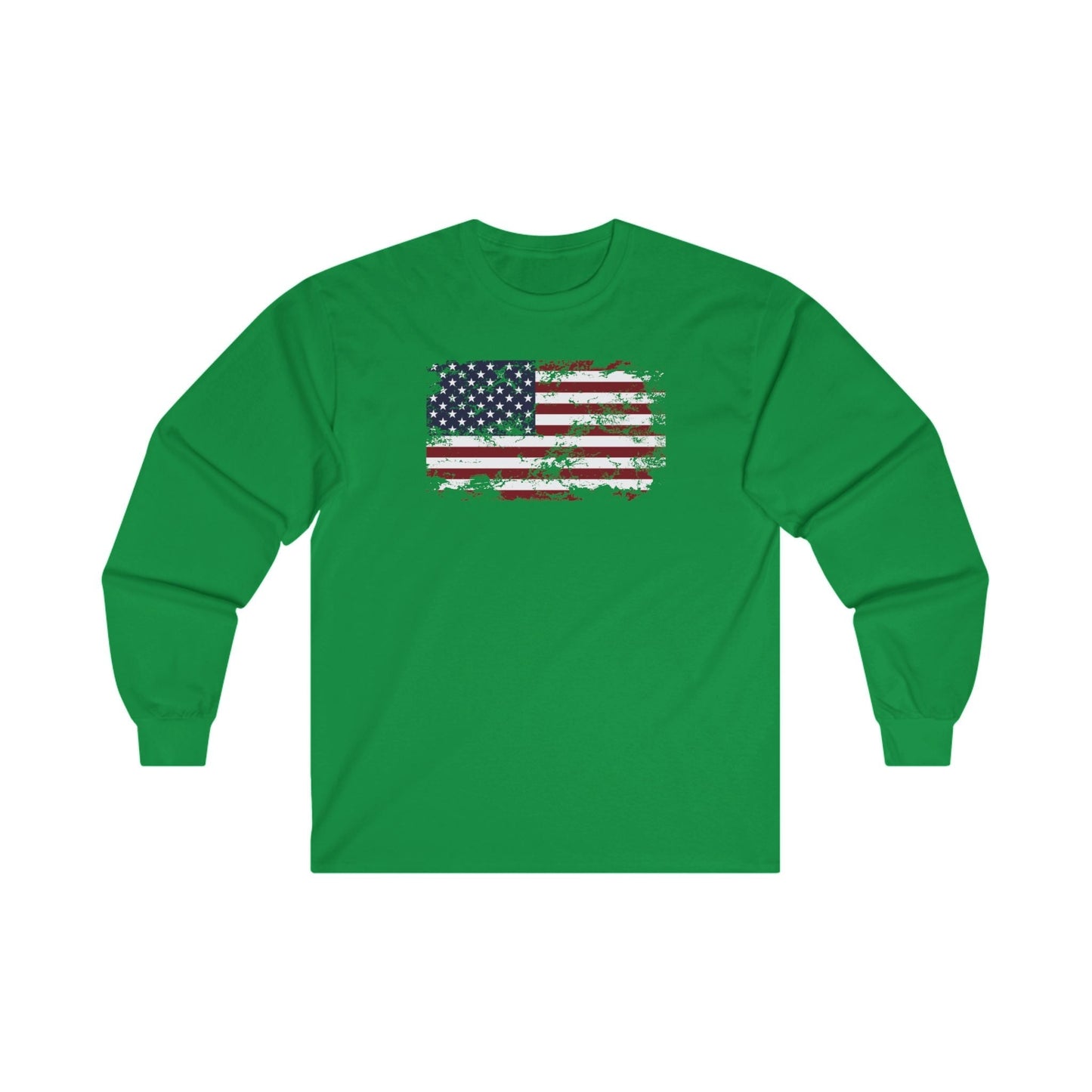 Vintage Style American Flag Long Sleeve Tee The Devil's Pickle