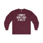 I Simply Don't Give A She/It Long Sleeve Tee The Devil's Pickle