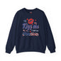Kiss Me I Am An American Crewneck Sweatshirt The Devil's Pickle