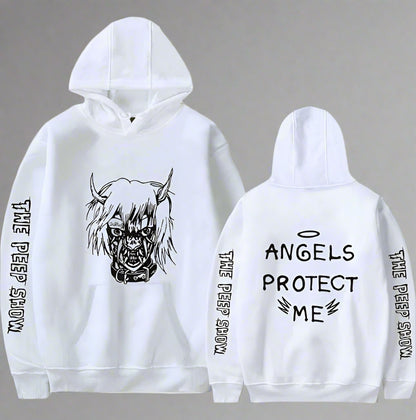 Angel and Devil Hoodie – Unisex Couple Graphic Pullover Sweatshirt FitiqueFit