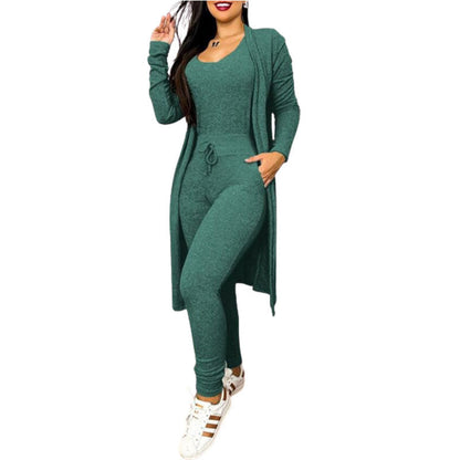 Drawstring Pocket Design For Jumpsuit And Cardigan Cover Grayceful LLC