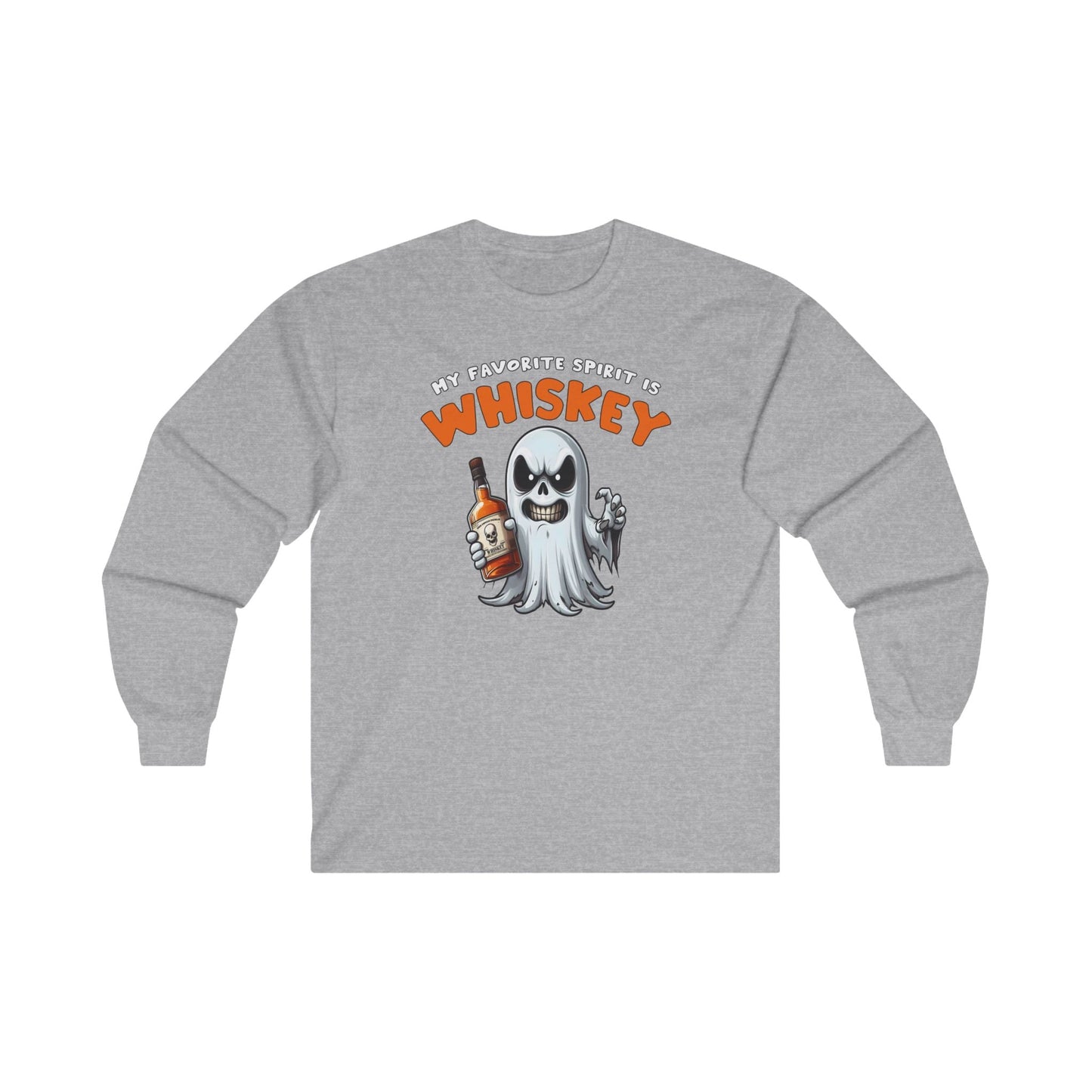 My Favorite Spirit Is Whiskey Long Sleeve Tee The Devil's Pickle
